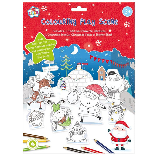 Christmas Colouring Play Scene