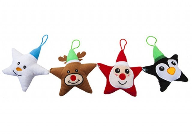 Plush Star Christmas Soft Toy (Assorted)