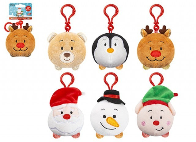 Christmas Musical Clip On Soft Toy (Assorted)