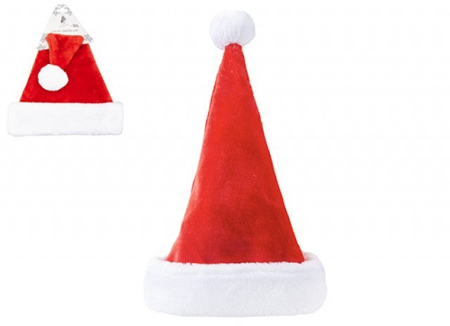 Luxury Red Plush Christmas Hat