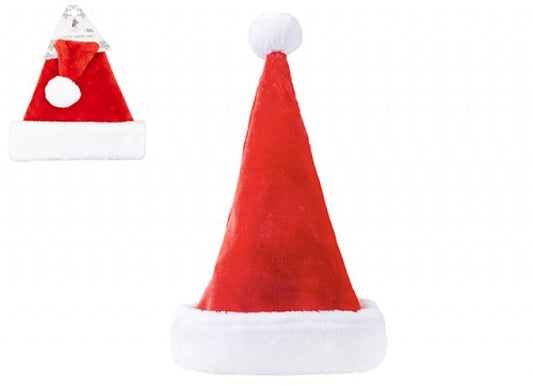 Luxury Red Plush Christmas Hat