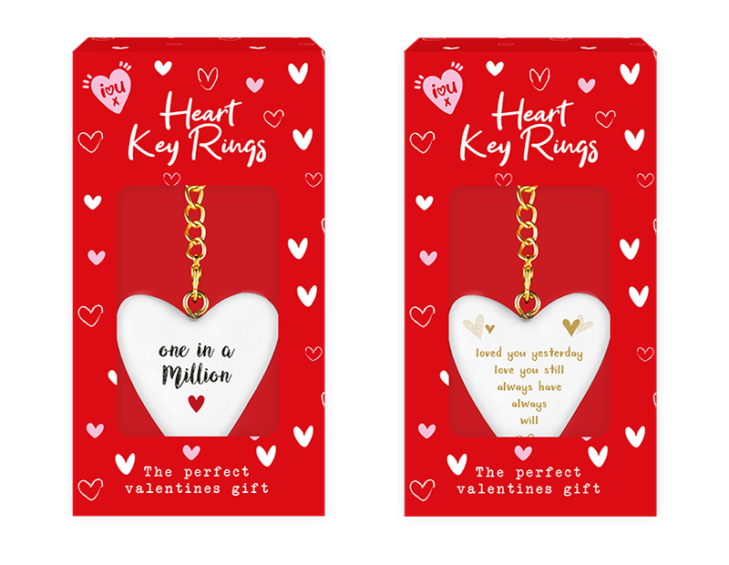 Assorted Heart Keyring