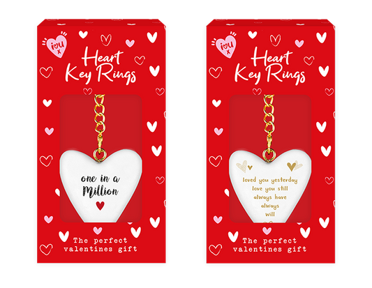 Assorted Heart Keyring