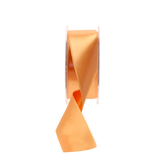 35mm Light Orange Satin Ribbon