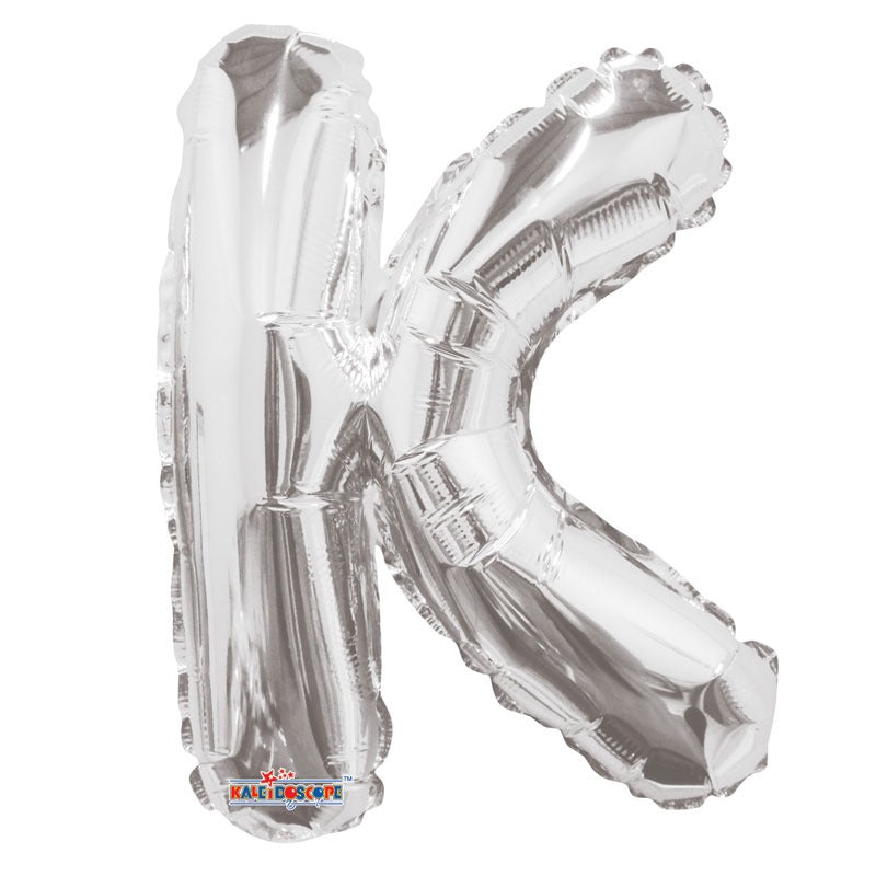 14&quot; Silver Letter K Balloon