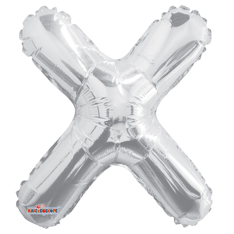 14&quot; Silver Letter X Balloon