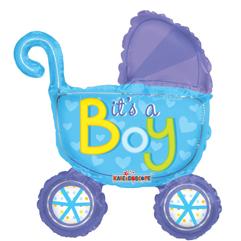 14&quot; Baby Boy Stroller Balloon