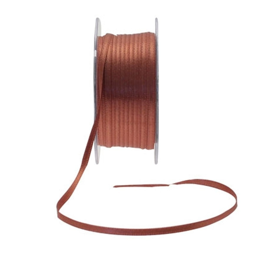 3mm Brown Satin Ribbon