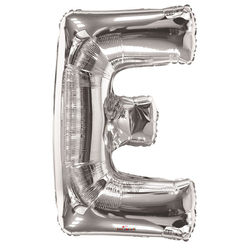 34&quot; Silver Letter E Balloon