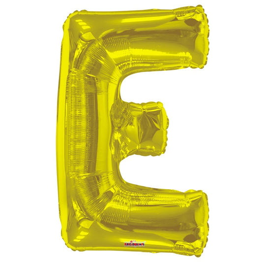 34&quot; Gold Letter E Balloon