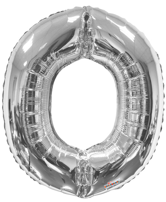 34&quot;  Letter Balloon - O - Silver