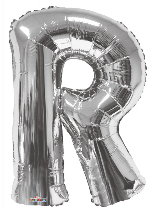 34&quot;  Letter Balloon - R - Silver