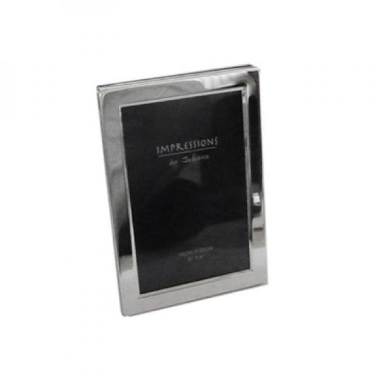 Impressions Silverplated Photo Frame Flat Edge - 4 Inch  X 6 Inch