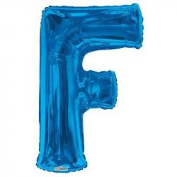 34&quot;  Letter Balloon -  F - Blue