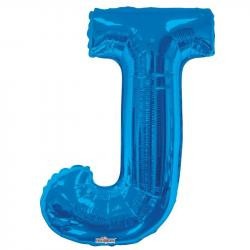 34&quot;  Letter Balloon -  J - Blue