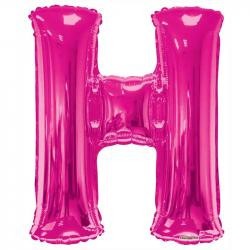 34&quot;  Letter Balloon -  H - Pink