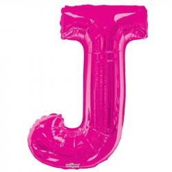 34&quot;  Letter Balloon -  J - Pink