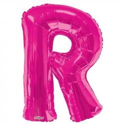 34&quot;  Letter Balloon - R - Pink