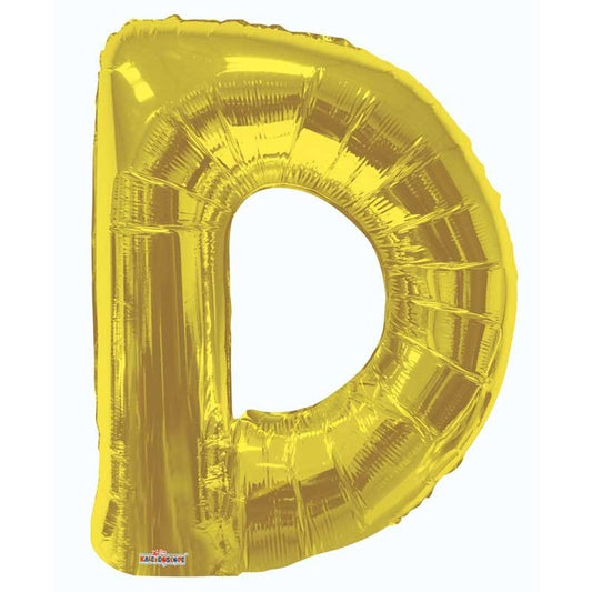 34&quot;  Letter Balloon - D - Gold