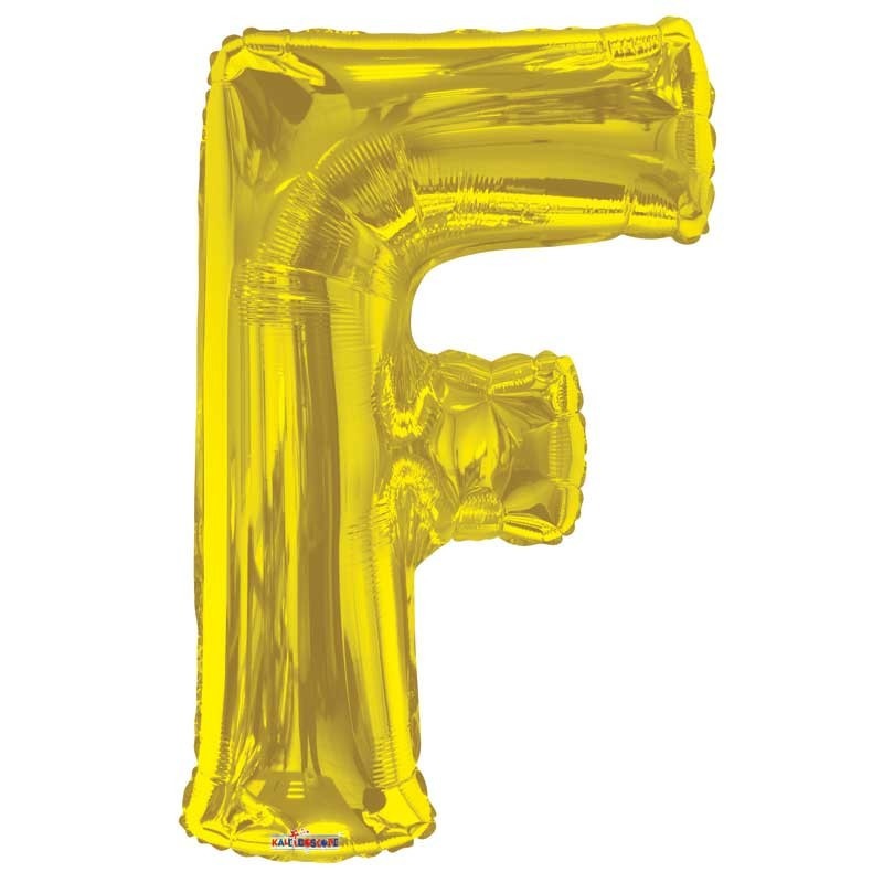 34&quot;  Letter Balloon - F - Gold