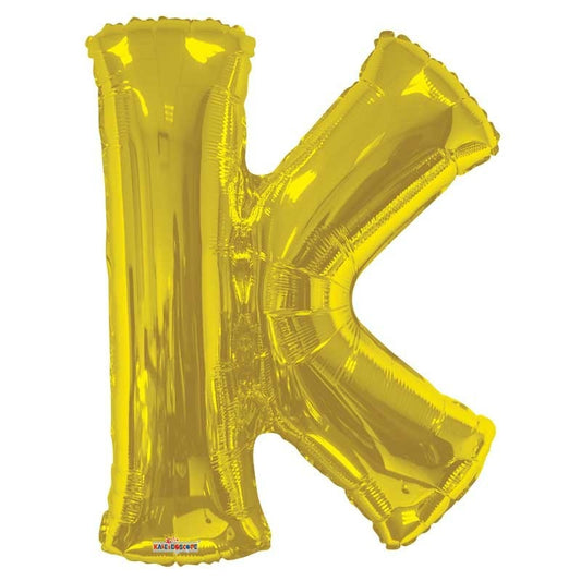 34&quot;  Letter Balloon - K - Gold