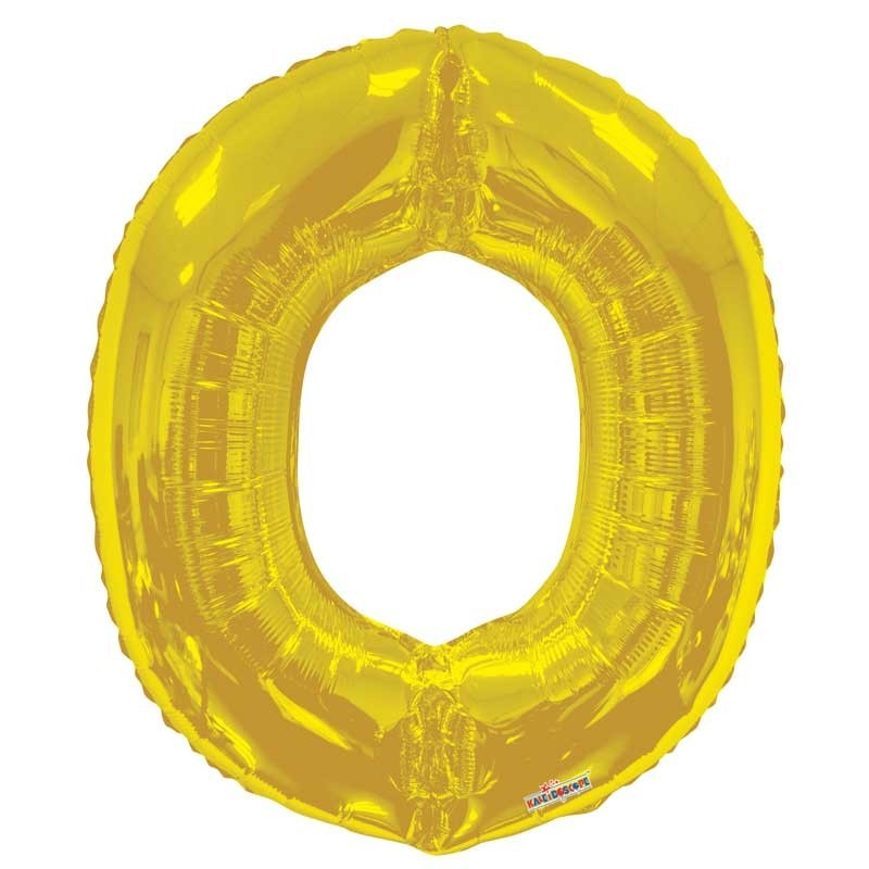 34&quot;  Letter Balloon - O - Gold