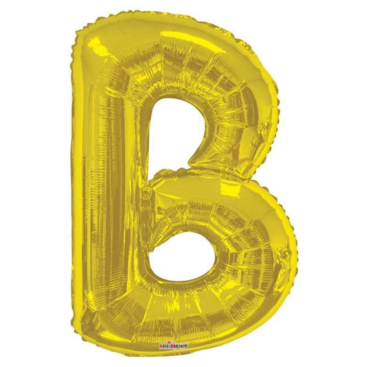 34&quot;  Letter Balloon - B - Gold