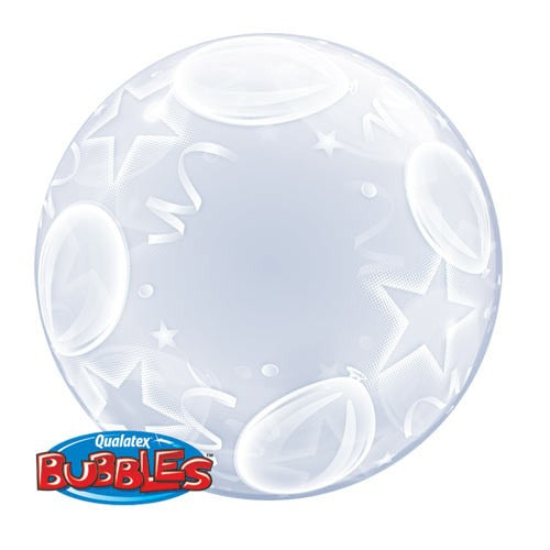 24inch Balloons &amp; Stars Deco Bubble