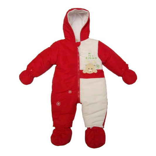 Just Too Cute My First Christmas Microfibre Hooded Snowsuit (0-9 Months)