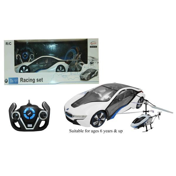 Bmw I8 &amp; Helicopter Toy