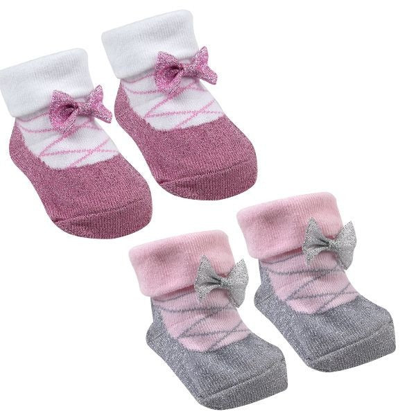 Baby Town Ballerina Socks In Organza Bag (0-12 Months)