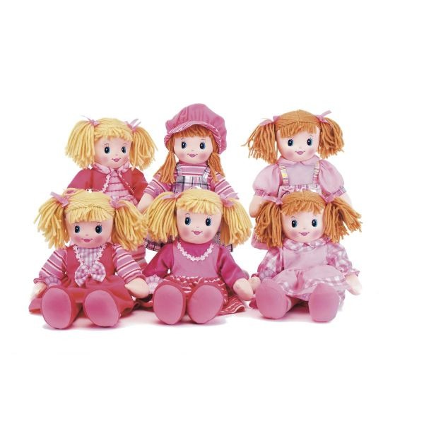 85cm Rag Dolls 6 Assorted