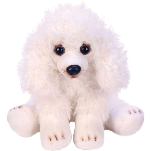 Yomiko Sitting White Poodle Dog