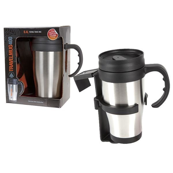 400ml High Quality Travel Mug &amp; Holder