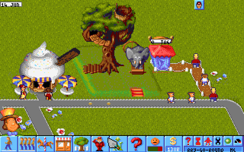 Theme Park Amiga cd game