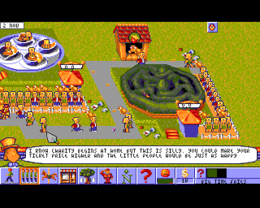 Theme Park Amiga cd game